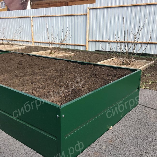 Высокие грядки с односторонним полимерным покрытием (высота 34см) в Самаре Высокие грядки с односторонним полимерным покрытием (высота 34см) в Самаре
